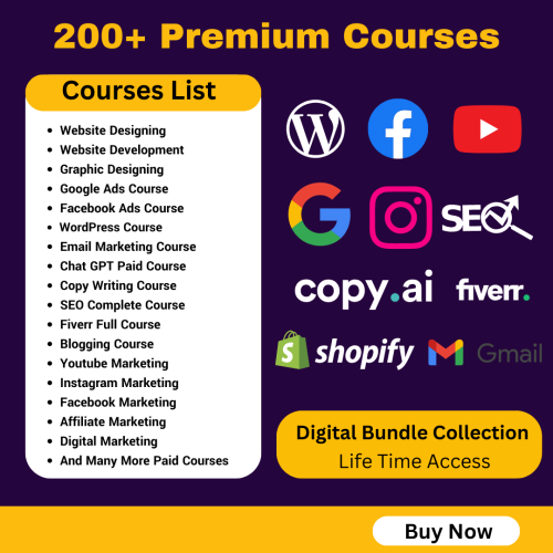 200+ Premium Courses Bundle