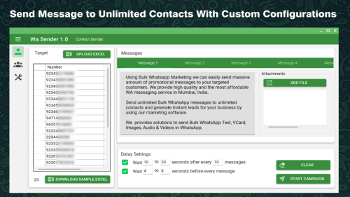 (WA Sender) WhatsApp Bulk Message Sender Marketing Software With Free Courses - Image 4