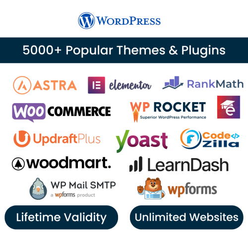 5000+ Premium WordPress Themes & Plugins Bundle + Free Courses